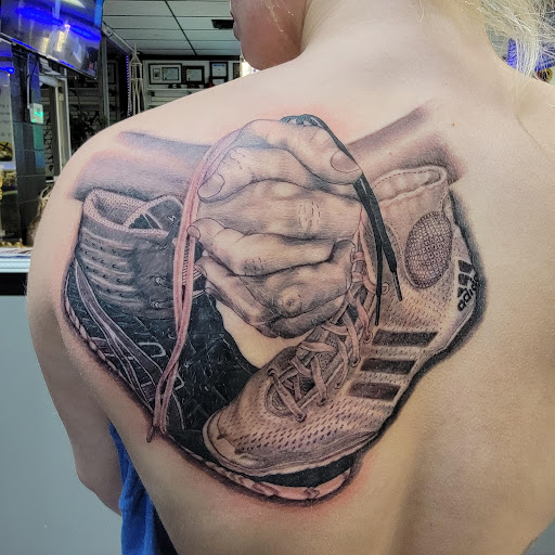 Explore hunting tattoo ideas for men, creative tattoo ideas in Kansas City, available at Divine Tattoo Parlor