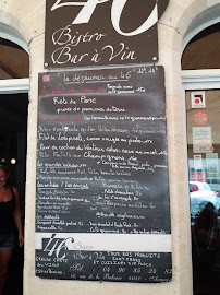 Restaurant Bar à Vin Le 46 à Avignon menu