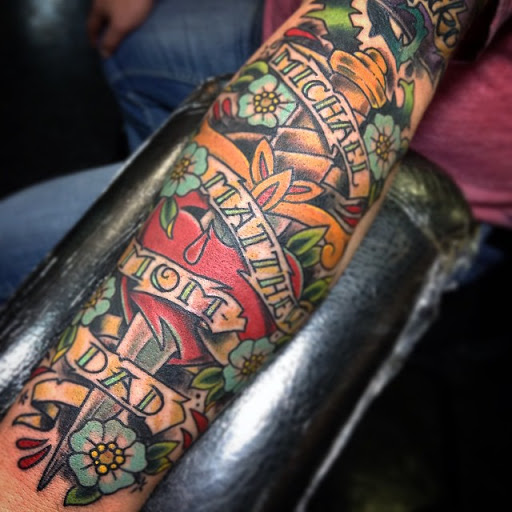 Explore phlebotomy tattoo ideas, creative tattoo ideas in Dekalb, available at Proton Tattoo