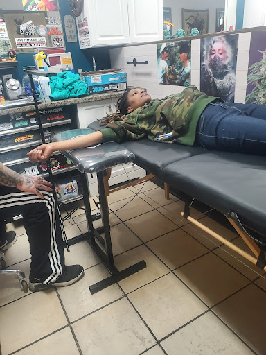 Explore background shading tattoo ideas, creative tattoo ideas in Myrtle Beach, available at Pitbull Tattoo and Piercing Clinic