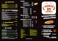 Menu du Pizzeria Horus à Altenbeken