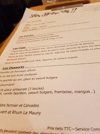 Bistro Les Bistro'Zof à Meaux (le menu)