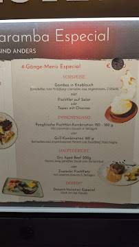 Menu / carte de Caramba Especial à Hamburg