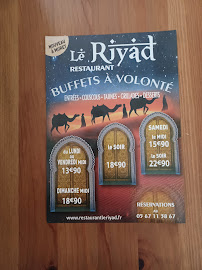 Menu / carte de Le Riyad à Muret