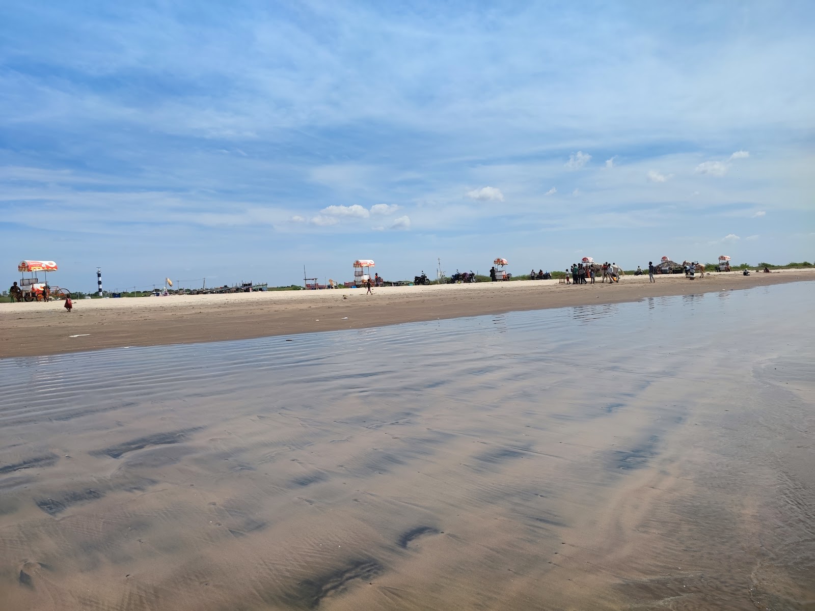 Foto van Machilipatnam Beach met gemiddeld niveau van netheid