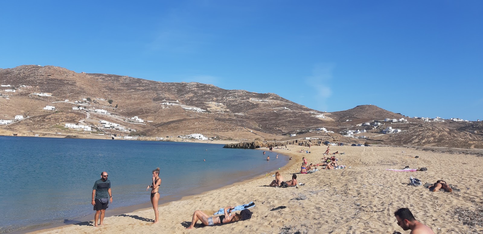 Photo of Ftelia beach and the settlement