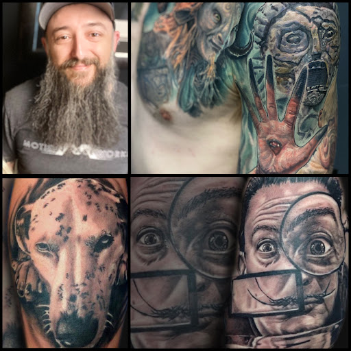 Explore skeleton tattoo ideas, creative tattoo ideas in Bellefonte, available at Spiraling Upward Tattoo and Art Gallery Featuring Brows n Bling