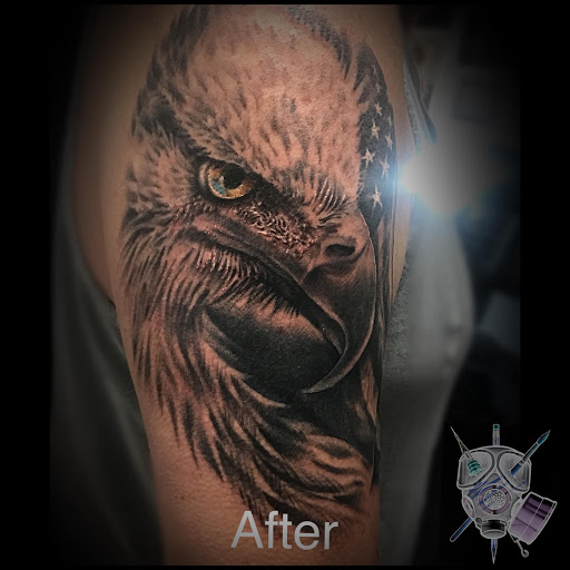 Explore tree tattoo ideas for men, creative tattoo ideas in Charlotte, available at Black Cloud Tattoo & Piercing