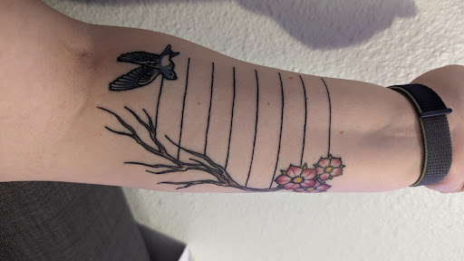 Explore barbie tattoo ideas, creative tattoo ideas in Muncie, available at Fox & Sparrow Tattoo