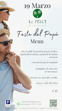 Restaurant Le Felci Bistrot Restaurant e Bici Grill à Poggio San Lorenzo (la carte)