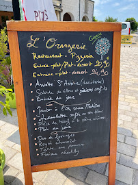 L'Orangerie à Villandry menu