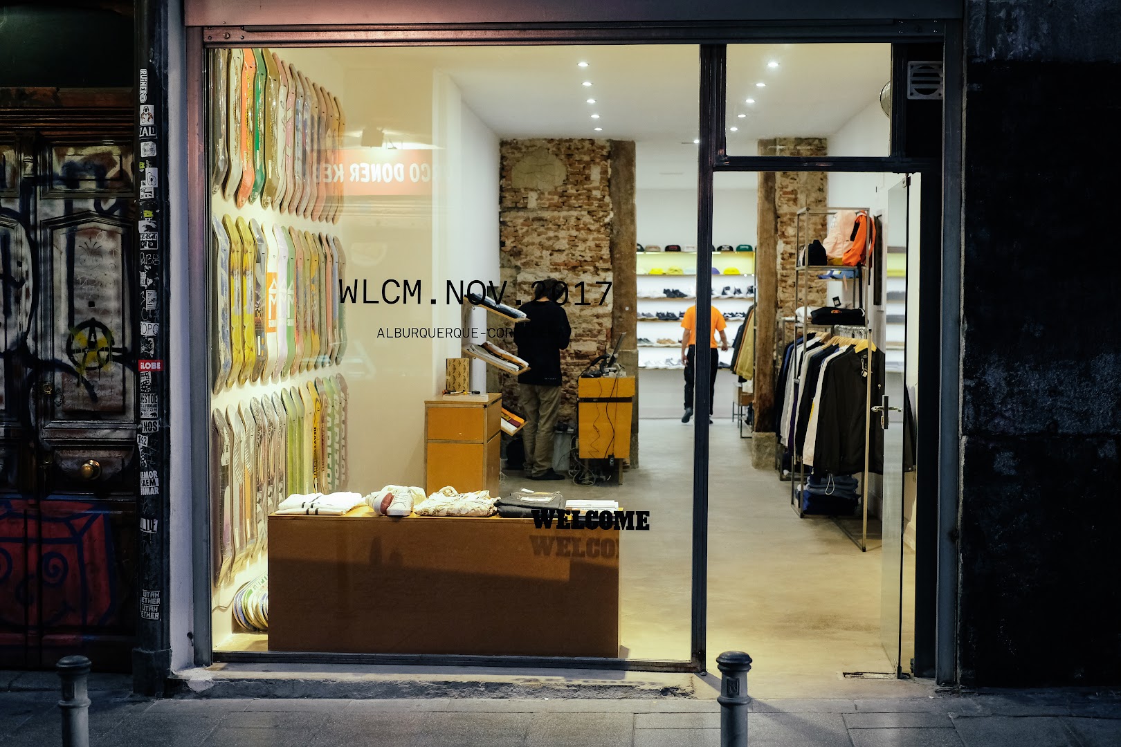 welcome skateboarding shop