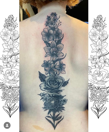 Explore cross tattoo ideas for females, creative tattoo ideas in Boulder, available at Claw and Talon Tattoo