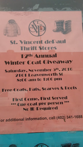 Thrift Store «St Vincent De Paul Thrift Store», reviews and photos, 2101 Leavenworth St, Omaha, NE 68102, USA