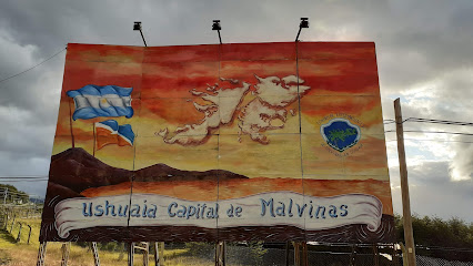 Placa Ushuaia Capital das Malvinas