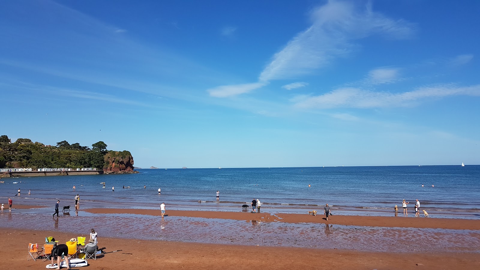 Foto van Goodrington strand met ruime baai