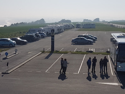 Parking payant table d'orientation à Arromanches-les-Bains