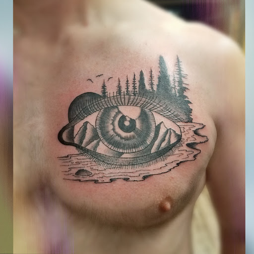 Explore roman catholic tattoo ideas, creative tattoo ideas in Lees Summit, available at Bleeding Heart Tattoo