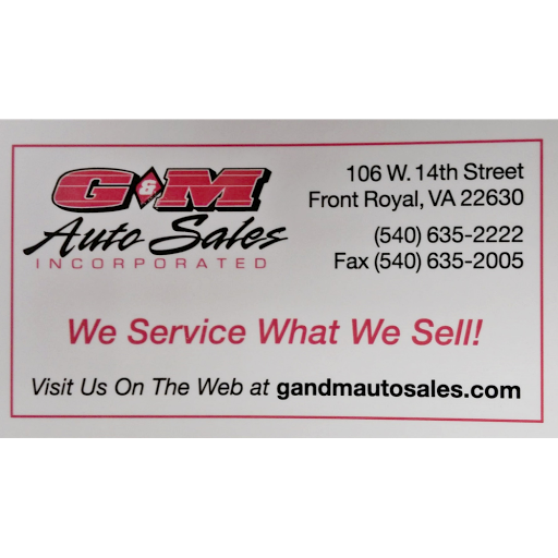 Car Dealer «G & M Auto Sales», reviews and photos, 106 W 14th St, Front Royal, VA 22630, USA
