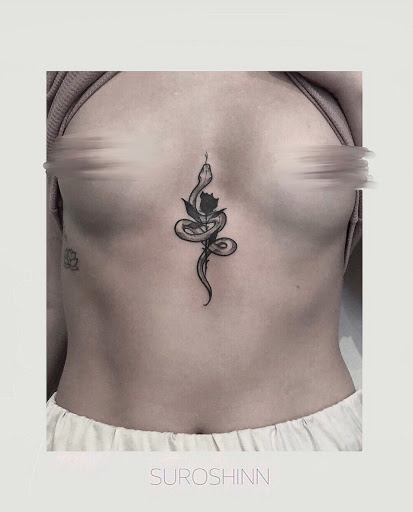 Explore up tattoo ideas, creative tattoo ideas in New York, available at Red Baron Ink Tattoo and Piercing
