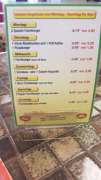 Hamburger Farm à Bremerhaven menu