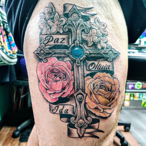 Explore god first tattoo ideas, creative tattoo ideas in Lafayette, available at Instant Classic Tattoo