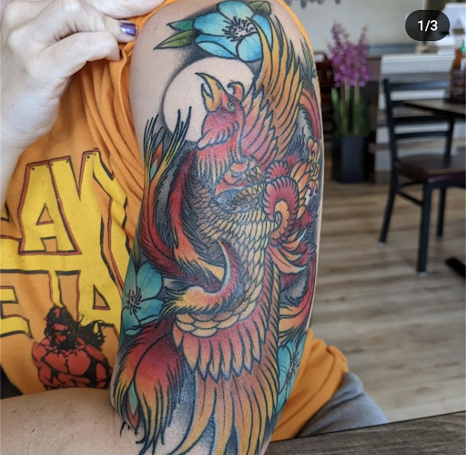 Explore child tattoo ideas, creative tattoo ideas in West Jefferson, available at Black Dagger Tattoo Collective