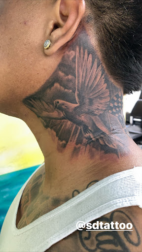 Explore witch broom tattoo ideas, creative tattoo ideas in San Diego, available at Inkfinite Artistry