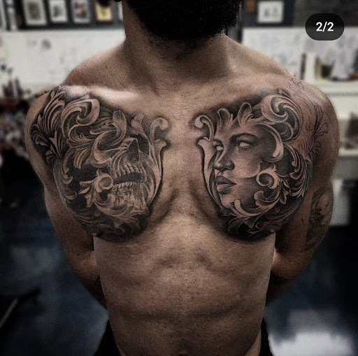 Explore black bear tattoo ideas, creative tattoo ideas in Buford, available at Inked Arts Tattoo Studio