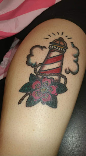 Explore greek sleeve tattoo ideas, creative tattoo ideas in New Bern, available at Firehouse Tattoo.