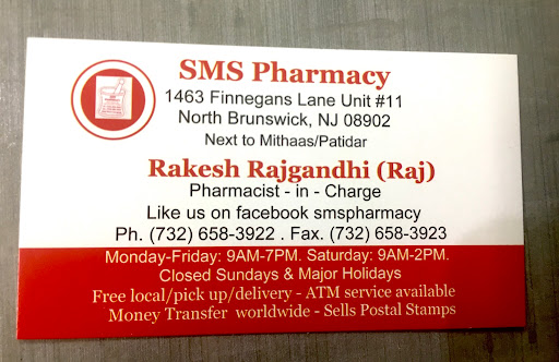 Pharmacy «SMS Pharmacy», reviews and photos, 1463 Finnegan Ln #11, North Brunswick Township, NJ 08902, USA