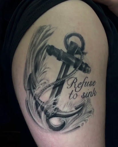 Explore arch angel tattoo ideas, creative tattoo ideas in Fort Wayne, available at Grade A Tattoos and Body Piercing