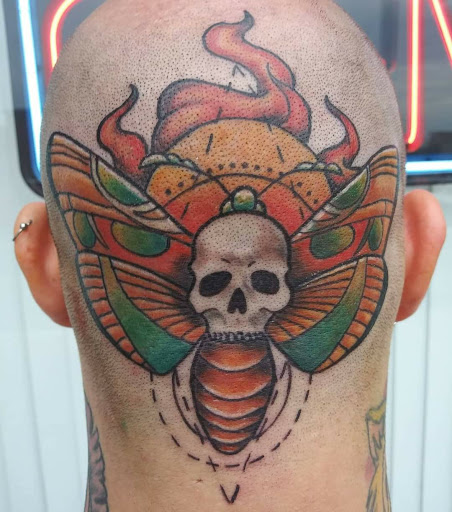 Explore gorilla tattoo ideas, creative tattoo ideas in Shelbyville, available at Stage Left Tattoo and Piercing