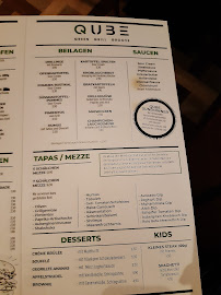 Carte du Bar Be QUBE - Lüneburg à Lüneburg