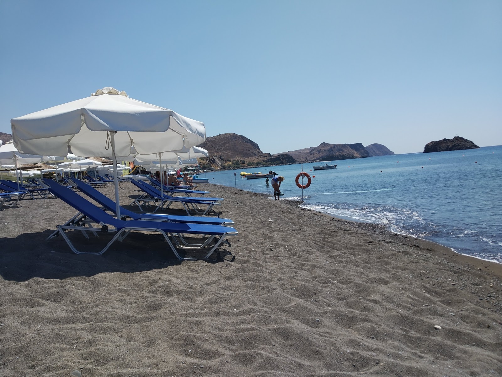 Photo of beach of Eresos amenities area