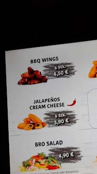 Menu du burger BRO à Hamburg