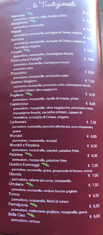 Menu / carte de Pizzeria Da Margherita à Arquata Scrivia