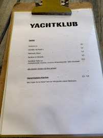 Menu du Yachtklub à Frankfurt