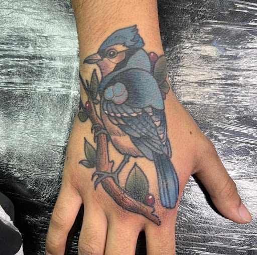 Find small palm tree tattoo ideas for your next unique tattoo in Lake Villa at Eternal Tiger Tattoo