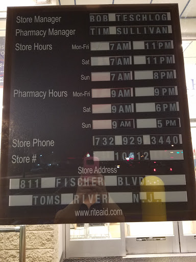 Pharmacy «Rite Aid», reviews and photos, 811 Fischer Blvd, Toms River, NJ 08753, USA