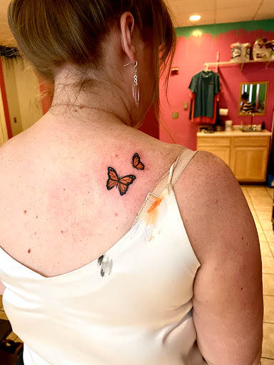 Explore pink panther tattoo ideas, creative tattoo ideas in Berwick, available at Truth Custom Tattoo, Design & Gallery