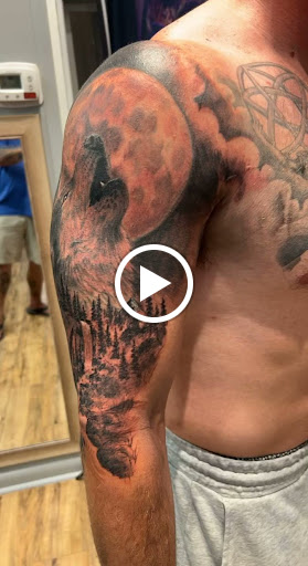 Explore carnage tattoo ideas, creative tattoo ideas in Brunswick, available at Brunswick Tattoo Company