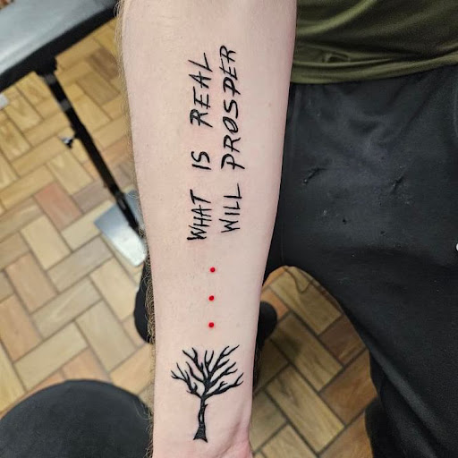 Explore thigh piece tattoo ideas, creative tattoo ideas in Fredericksburg, available at All In Tattoo VA
