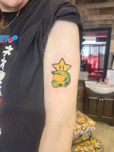 Explore statue tattoo ideas, creative tattoo ideas in Spokane, available at PNW Tattoo