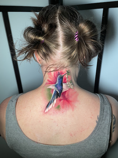 Explore gangsta tattoo sleeve ideas, creative tattoo ideas in Dayton, available at Aisle 9 Tattoo