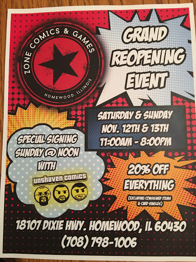 Comic Book Store «Zone Comics and Games», reviews and photos, 18107 Dixie Hwy, Homewood, IL 60430, USA