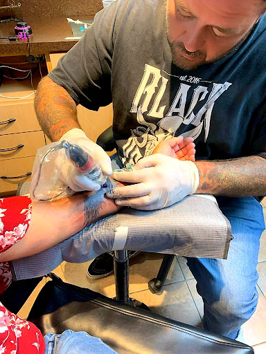 Explore cyberpunk edgerunners tattoo ideas, creative tattoo ideas in Wilson, available at New Addiction Tattoos