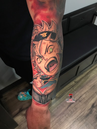 Explore tattoo ideas behind the ear, creative tattoo ideas in Atlanta, available at Golden Anchor Tattoo