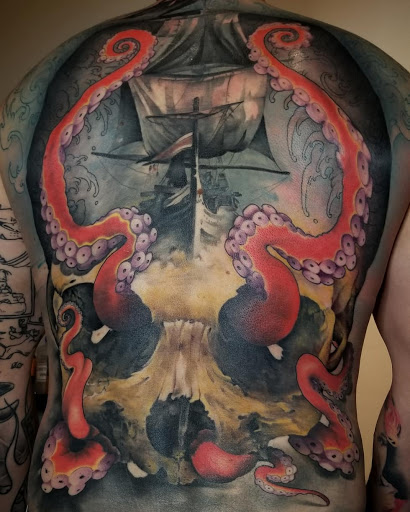 Explore flower half sleeve tattoo ideas, creative tattoo ideas in Birmingham, available at Revolution Ink