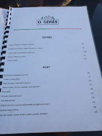 Restaurant portugais O Gerês à Rouen (la carte)